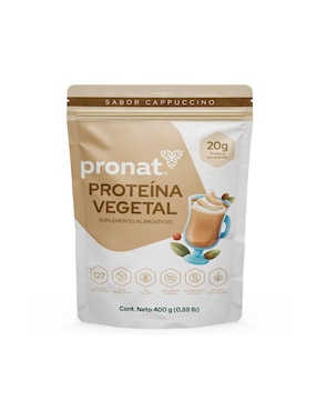 Suplemento Proteína Vegetal Pronat Sabor Capuccino 400 Ml