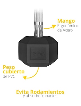 Mancuerna de peso fijo Tayga 15.8 kg