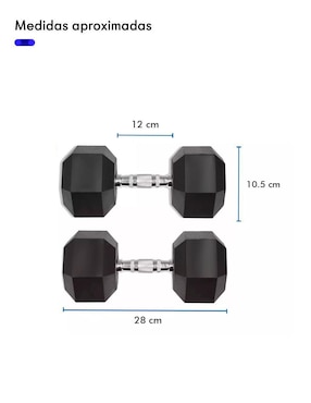 Set mancuernas de peso fijo Kitul