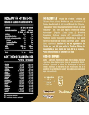 Proteína Vegetal Birdman Falcon Performance Golden Birdman sabor vainilla de 1.9 kg