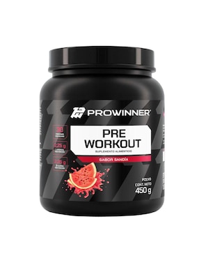 Suplemento Pre Workout Prowinner Con Creatina Sabor Sandia 450 G