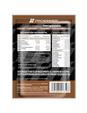 Suplemento WP Master (Whey protein) ProWinner Prowinner con colágeno sabor chocolate de 1 kg