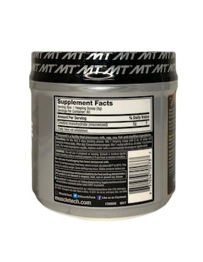 Creatina Muscletech sabor natural de 400 g