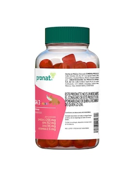 Suplemento Omega 3 infantil Pronat con omega 3, dha, epa y vitamina e sabor diferentes sabores de 120 gomitas