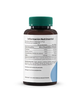Suplemento Omega 3 (Aceite de pescado) Pronat Pronat de 100 cápsulas