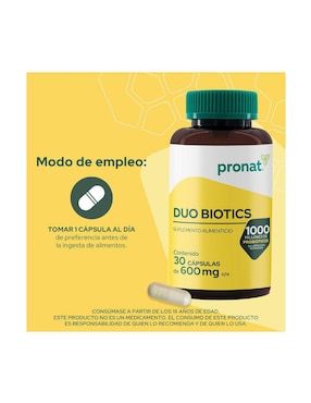 Suplemento Duo Biotics Pronat Pronat de 30 cápsulas
