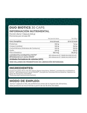 Suplemento Duo Biotics Pronat Pronat de 30 cápsulas