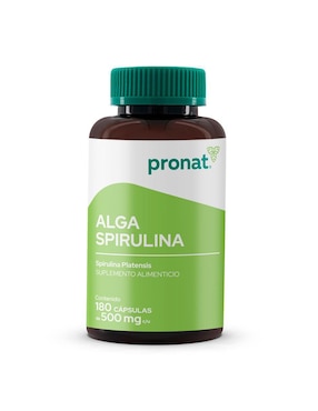 Suplemento Alga spirulina Pronat Pronat de 180 cápsulas