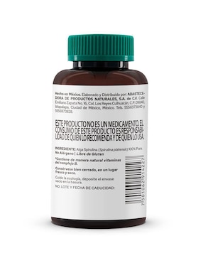Suplemento Alga spirulina Pronat Pronat de 180 cápsulas