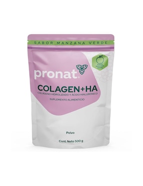 Suplemento Colagen + HA Pronat Pronat sabor manzana verde de 500 g