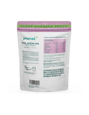 Suplemento Colagen + HA Pronat Pronat sabor manzana verde de 500 g