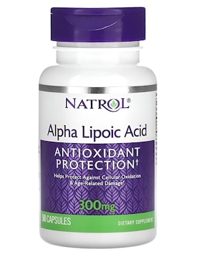 Ácido Alfa Lipoico 300 Mg Natrol 50 Cápsulas