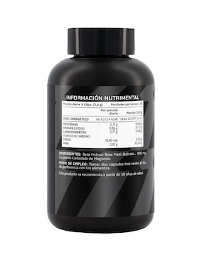 Suplemento HMB (Hidroxil Metil Butirato) Prowinner de 150 cápsulas
