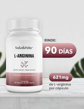 L- Arginina - S&V - Salud & Vida Mx sabor original de 90 cápsulas
