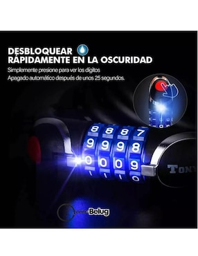 Candado para bicicleta de combinación