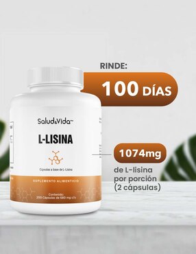 L-Lisina - S&V Salud & Vida Mx sabor original de 200 cápsulas