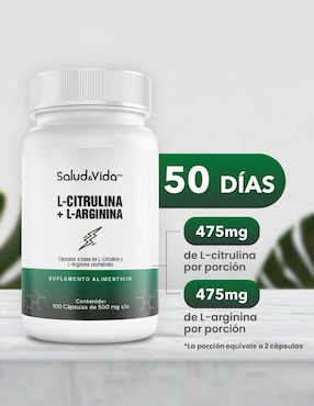 L-Citrulina y L-Arginina - S&V Salud & Vida Mx sabor original de 100 cápsulas