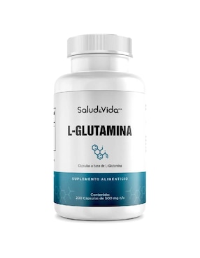 L-Glutamina - S&V Salud & Vida MX Sabor Original 200 Cap