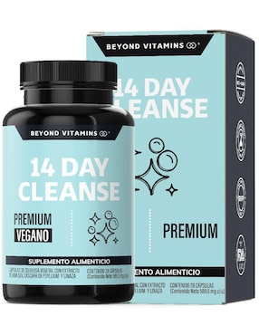 14 Day Colon Cleanse Detox Cascara Sagrada Probióticos Beyond Vitamins