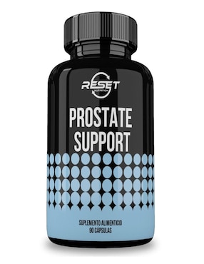 Prostate Support Reset Nutrition con saw palmetto pygeum africano sabor natural de 90 cápsulas
