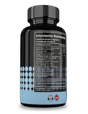Prostate Support Reset Nutrition con saw palmetto pygeum africano sabor natural de 90 cápsulas