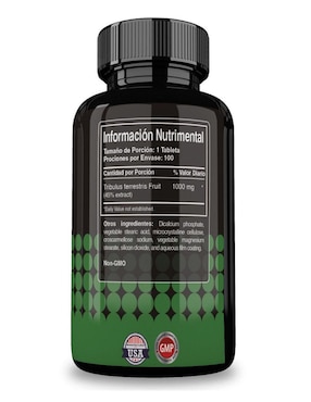 Tribulus Reset Nutrition con tribulus terrestris fruit sabor natural de 100 tabletas