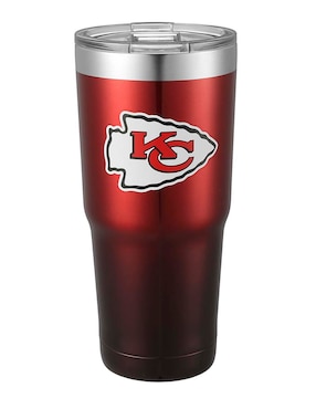 Termo NFL De Acero Inoxidable Kansas City Chiefs Con Tapa A Presión 650 Ml