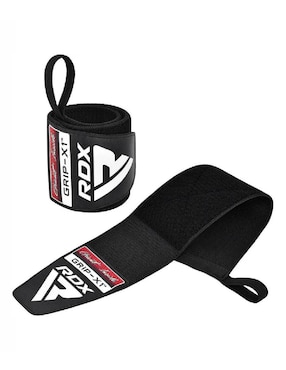 Muñequera Deportiva RDX Gym Wrist Wraps W3 Full Black