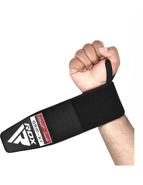 Muñequera deportiva RDX Gym Wrist Wraps W3 Full Black