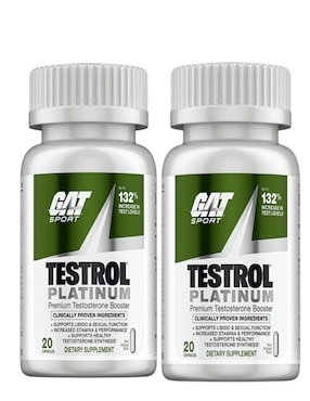 Potenciador De Testosterona Platinum Gat Sport Con Multivitamínico Y Antioxidante