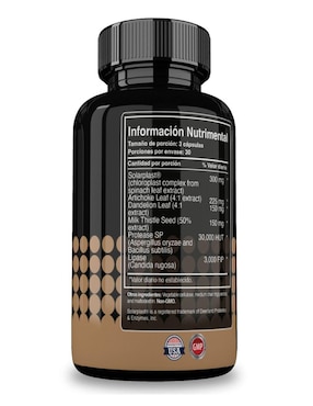 Healthy Liver Reset Nutrition con hoja de alcachofa, hoja de diente de león y semillas de cardo sabor natural de 90 cápsulas