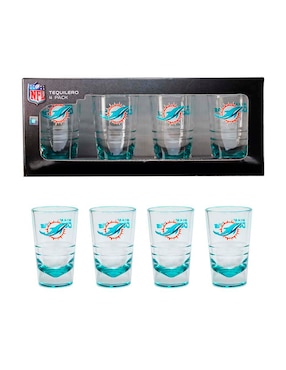 Kit Tequilero NFL Miami Dolphins De Cristal