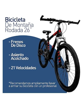 Bicicleta de montaña Bluelander rodada 26 unisex