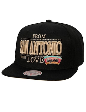 Gorra Con Visera Curva Mitchell & Ness With Love NBA San Antonio Spurs Para Hombre