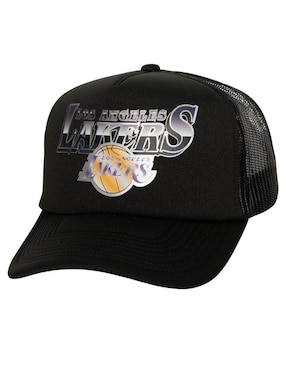 Gorra Con Visera Curva Mitchell & Ness Rock On Trucker NBA Los Angeles Lakers Para Hombre