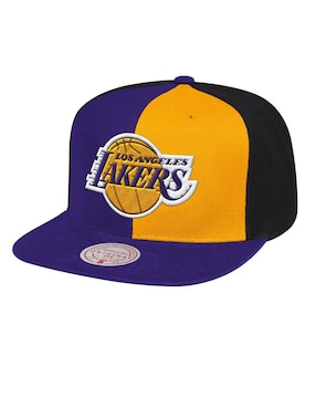 Gorra Visera Plana Correa Ajustable Mitchell & Ness Los Angeles Lakers Unisex