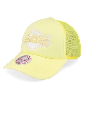 Gorra Visera Curva Correa Ajustable Mitchell & Ness Los Angeles Lakers Adulto