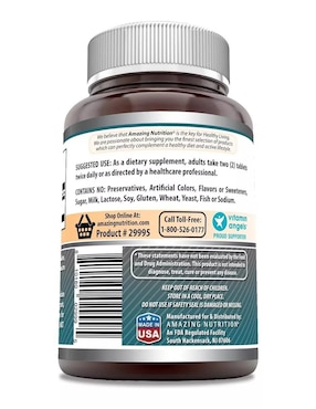 L-Citrulline Amazing Nutrition con citrulina sabor natural de 120 cápsulas
