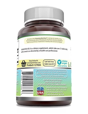 L-Arginine L-Citrulline Amazing Nutrition con l-arginina l-citrulina sabor natural de 120 tabletas