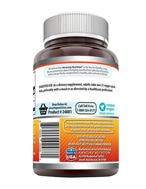 Quercetin Berberine Amazing Nutrition con quercetina y berberina sabor natural de 180 Cápsulas