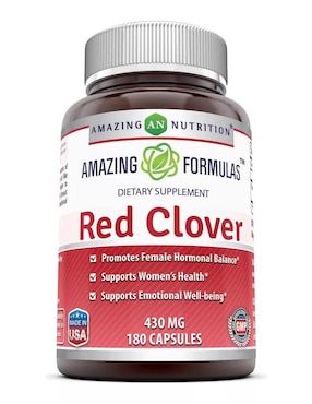 Red Clove Amazing Nutrition con trébol rojo sabor natural de 180 Cápsulas