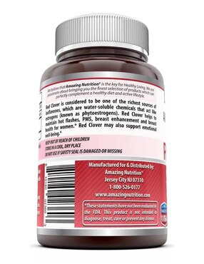 Red Clove Amazing Nutrition con trébol rojo sabor natural de 180 Cápsulas