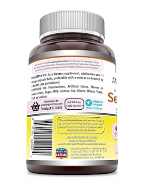 Serrapeptase Amazing Nutrition sabor natural de 90 cápsulas