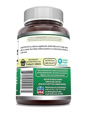 Gaba Amazing Nutrition sabor natural de 100 cápsulas