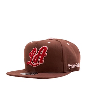 Gorra Visera Plana Cerrada Mitchell & Ness Los Angeles Lakers Adulto