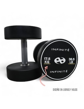 Mancuerna de peso fijo Infinité 17.5 kg 2 piezas