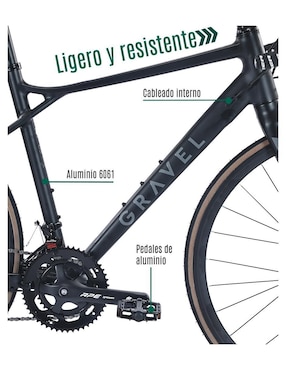 Bicicleta de ruta Gravel rodada 700 Armstrong unisex