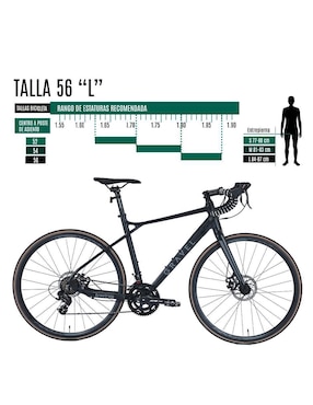 Bicicleta de ruta Gravel rodada 700 Armstrong unisex