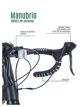Bicicleta de ruta Gravel rodada 700 Armstrong unisex