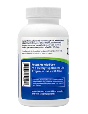 Countboost For Men Fertilidad Fairhaven Health con multivitaminico sabor natural de 60 cápsulas